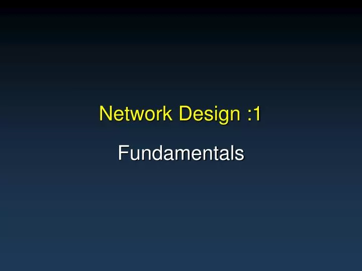 network design 1
