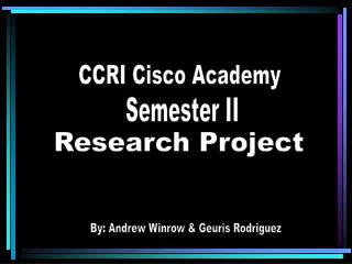 CCRI Cisco Academy