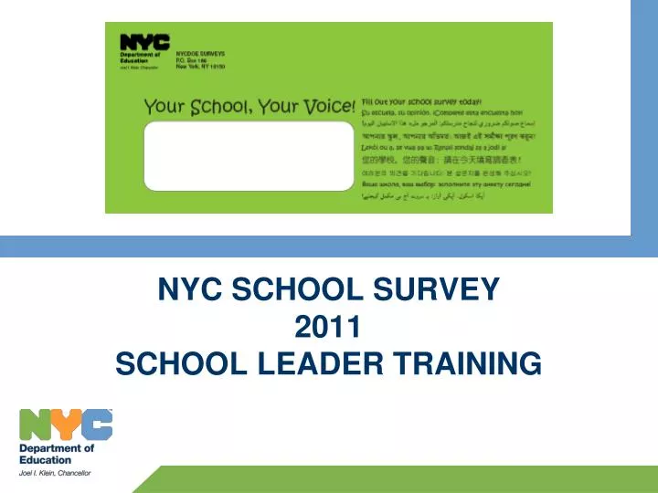 nyc school survey 2011 school leader training