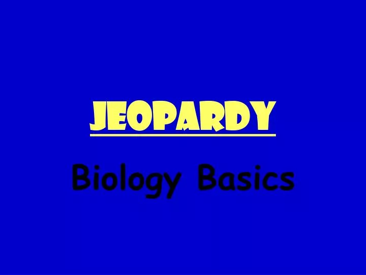 jeopardy