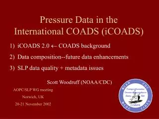 Pressure Data in the International COADS (iCOADS)