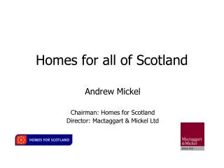 Homes for all of Scotland