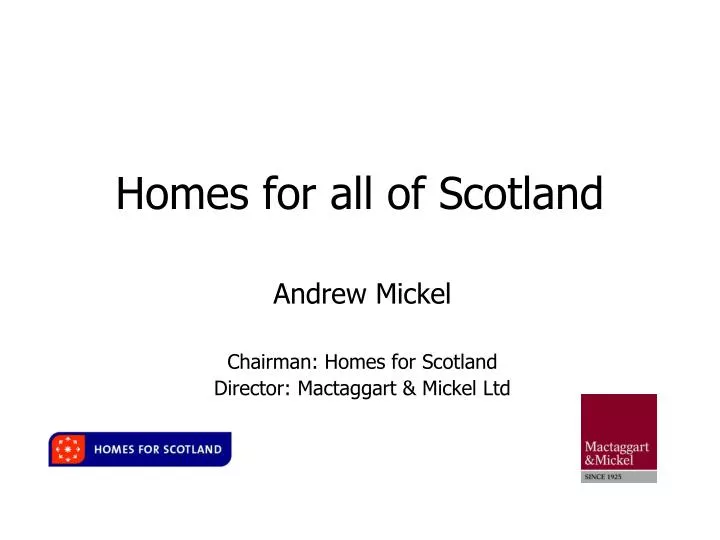 homes for all of scotland