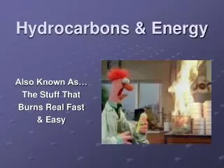 Hydrocarbons &amp; Energy