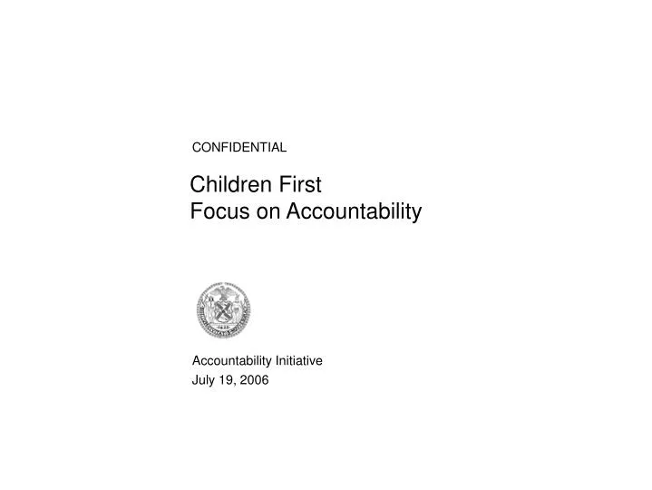 children first focus on accountability