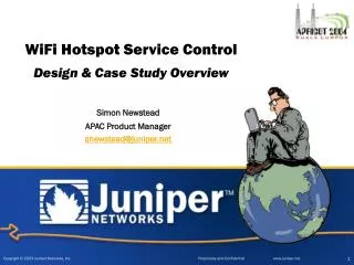 WiFi Hotspot Service Control Design &amp; Case Study Overview