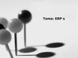 Tema: ERP´s