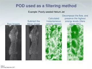 POD used as a filtering method