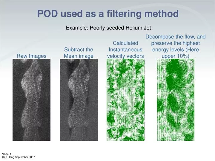 pod used as a filtering method