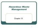 Hazardous Waste Management - slide 1