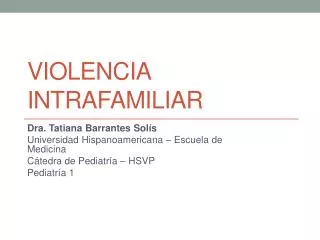 violencia intrafamiliar