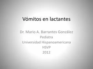 v mitos en lactantes