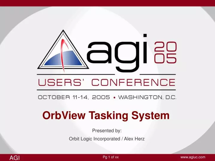 orbview tasking system