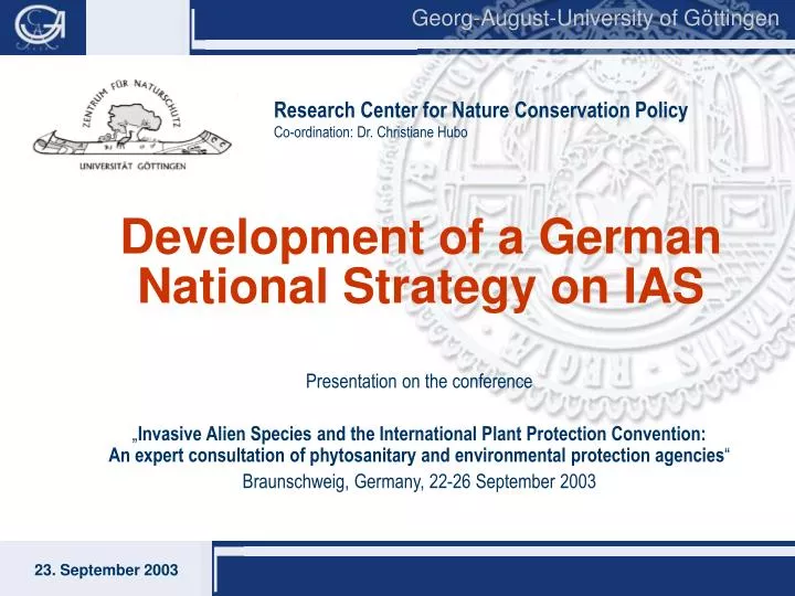 development of a german national strategy on ias
