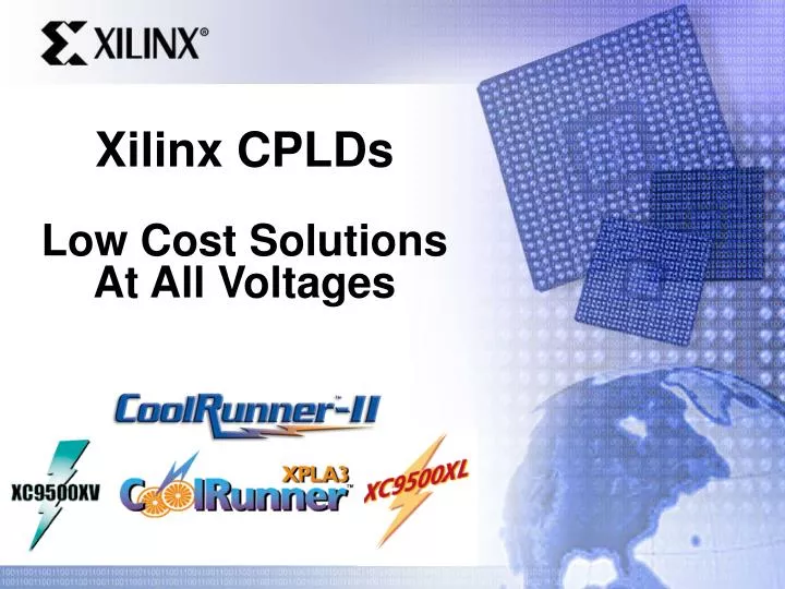 xilinx cplds low cost solutions at all voltages