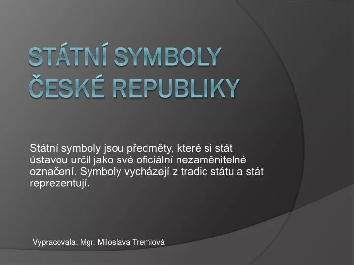 st tn symboly esk republiky