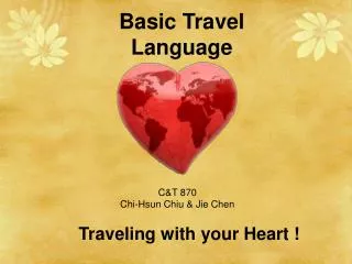 Basic Travel Language