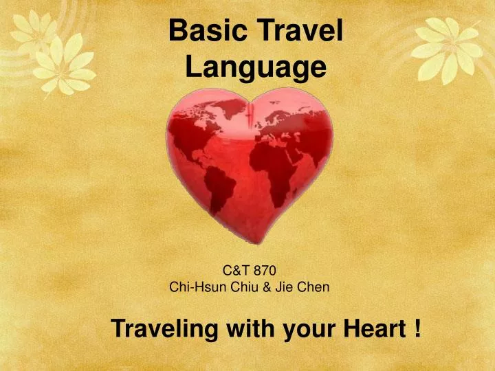 basic travel language