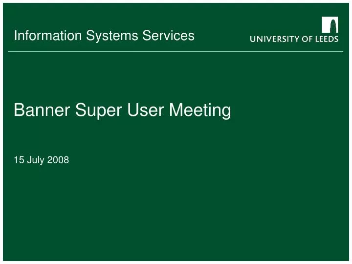 banner super user meeting