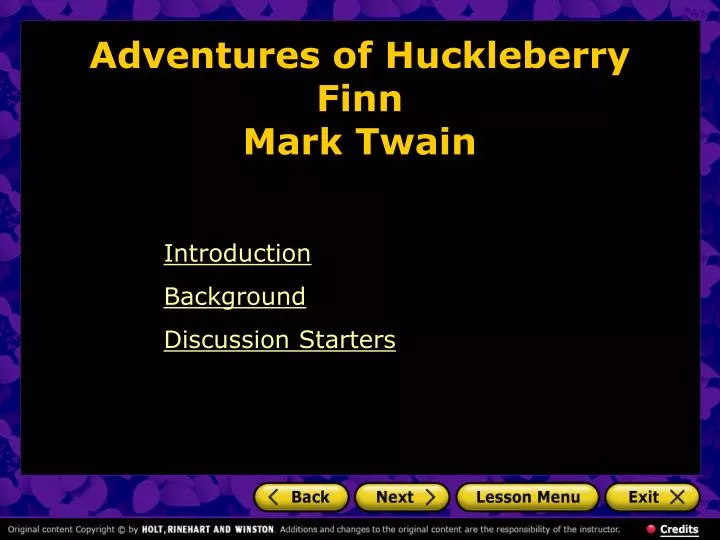 adventures of huckleberry finn mark twain