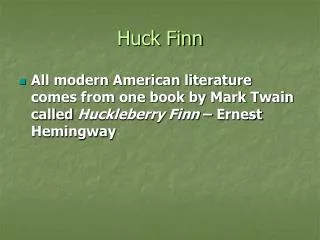 Huck Finn