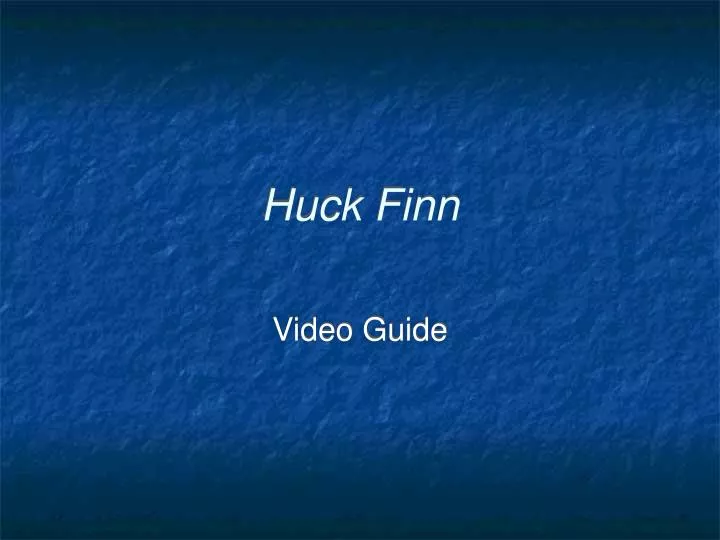 huck finn
