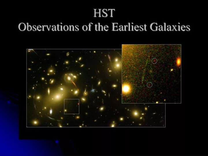 hst observations of the earliest galaxies