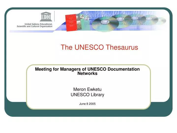 the unesco thesaurus