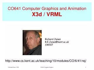 CO641 Computer Graphics and Animation X3d / VRML