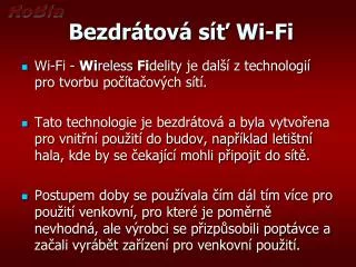 bezdr tov s wi fi