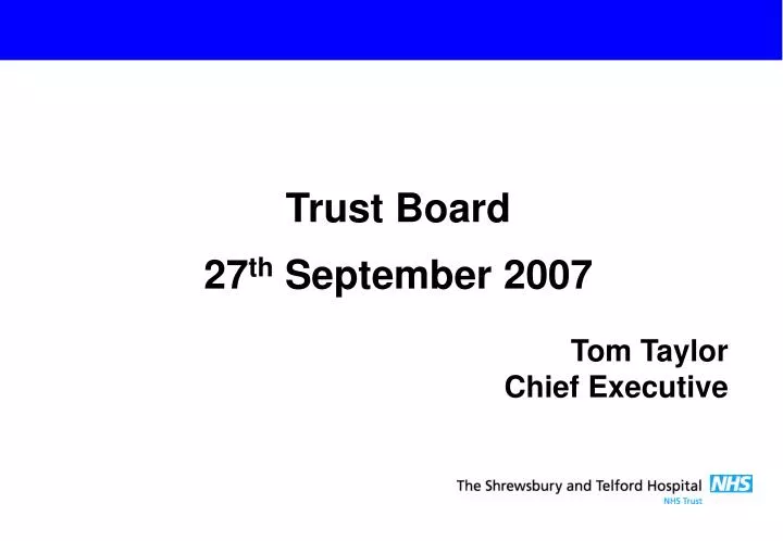 tom taylor chief executive