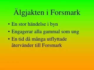 lgjakten i forsmark