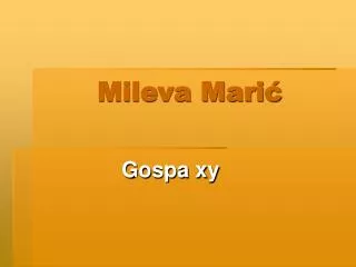 mileva mari