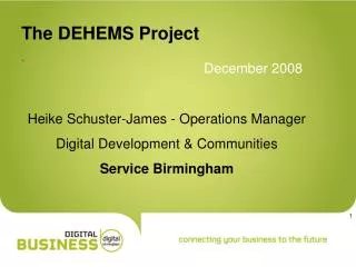 The DEHEMS Project