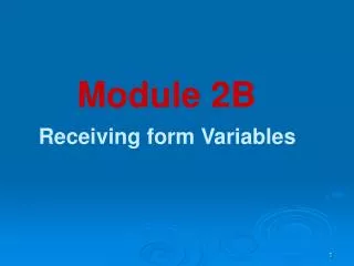 Module 2B