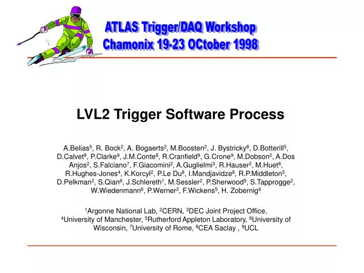 lvl2 trigger software process