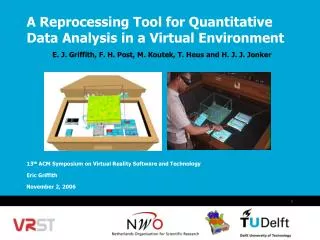 A Reprocessing Tool for Quantitative Data Analysis in a Virtual Environment