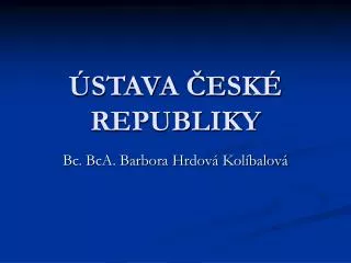 stava esk republiky