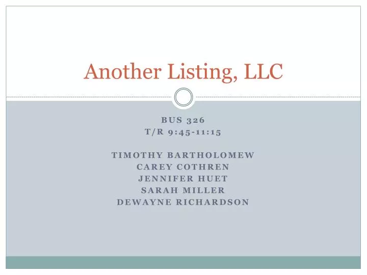 another listing llc