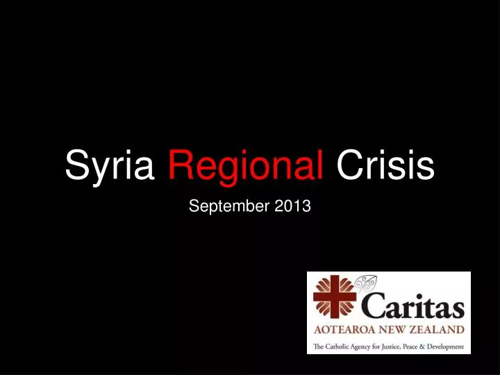syria regional crisis