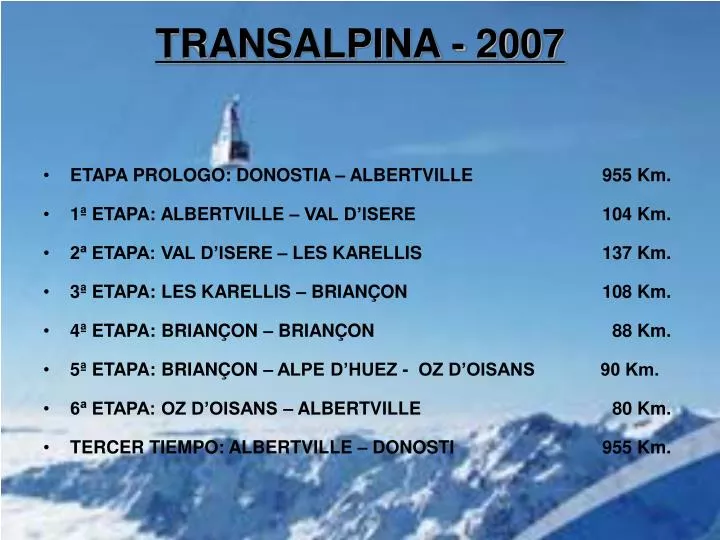 transalpina 2007