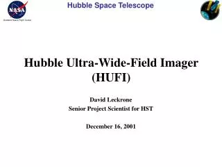 Hubble Ultra-Wide-Field Imager (HUFI)