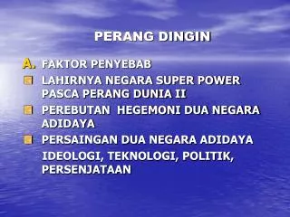 perang dingin
