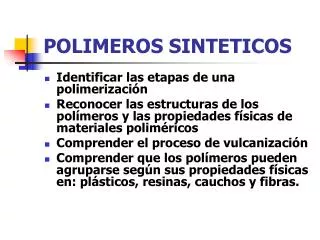 polimeros sinteticos