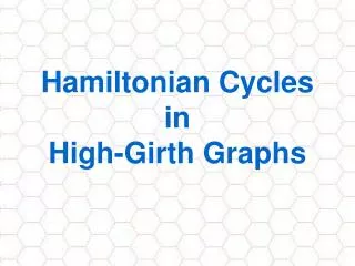 Hamiltonian Cycles in High-Girth Graphs