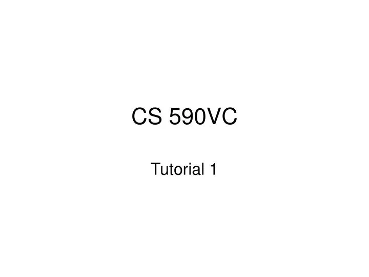 cs 590vc