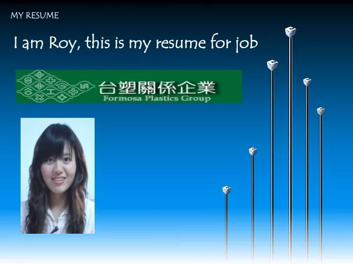 i am roy this is my resume for job