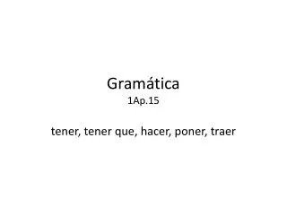 gram tica 1ap 15