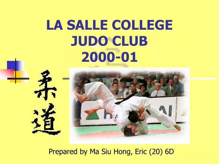 la salle college judo club 2000 01