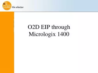 O2D EIP through Micrologix 1400